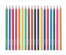 Карандаши цветные Silwerhof 134215-18 Солнечная коллекция шестигранные пластик 18цв. коробка/европод.
