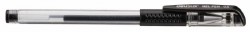 Ручка гелевая Deli E6600BLACK 0.5мм резин. манжета резиновая манжета прозрачный черные чернила