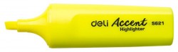 Текстовыделитель Deli ES621yell Delight скошенный пиш. наконечник 1-5мм желтый