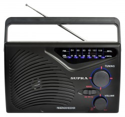 Радиоприемник портативный Supra ST-16 черный