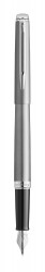 Ручка перьевая Waterman Hemisphere (2146570) Matte SS CT F перо сталь нержавеющая подар.кор.