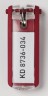 Брелок для ключей Durable 1957-03 инфо-окно красный (упак.:6шт) пластиковый пакет