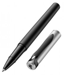 Ручка роллер Pelikan Stola 2 (PL929729) черный/серебристый черные чернила подар.кор.