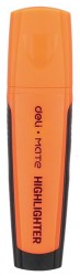 Текстовыделитель Deli EU35060 Mate скошенный пиш. наконечник 1-5мм резиновый грип оранжевый
