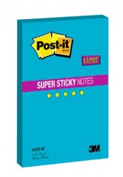 Блок самоклеящийся бумажный 3M Post-it Super Sticky 1623R-SB 7100075704 150х228мм 90лист. синий