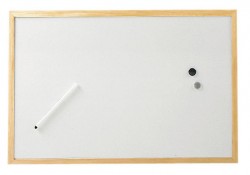 Доска магнитно-маркерная Hebel Maul Weiss 2534002 лак 40x60см деревянная рама