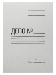 Папка-обложка ПО190 картон 0.3мм 190г/м2 белый (упак.:20шт)