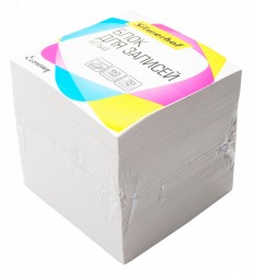 Блок для записей бумажный Silwerhof Эконом 701024 90х90х90мм 60г/м2 70% белый