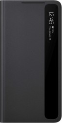 Чехол (флип-кейс) Samsung для Samsung Galaxy S21 Ultra Smart Clear View Cover черный (EF-ZG99PCBEGRU)