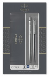 Набор Parker Jotter Core KB61 (2093256) Stainless Steel CT ручка шариковая/карандаш механический 0.5 подар.кор.