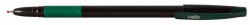 Ручка шариковая Cello SLIMO GRIP 0.7мм игловидный пиш. наконечник резин. манжета черный зеленые чернила коробка