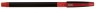 Ручка шариковая Cello SLIMO GRIP 0.7мм игловидный пиш. наконечник резин. манжета черный красные чернила коробка