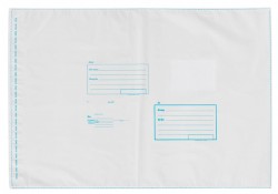 Пакет почтовый Бюрократ 11007.1 A3 360x500мм силиконовая лента пластик (pack:1pcs)