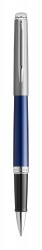 Ручка роллер Waterman Hemisphere (2146618) Matte SS Blue CT F черные чернила подар.кор.