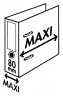 Папка-регистратор Esselte №1 Power Maxi 81187 A4 80мм пластик черный вместимость 600 листов