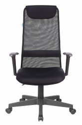 Кресло руководителя Бюрократ KB-8 черный TW-01 TW-11 сетка с подголов. крестовина пластик