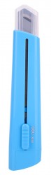 Нож канцелярский Deli E2040blue Rio 100мм шир.лез.18мм фиксатор сталь синий блистер