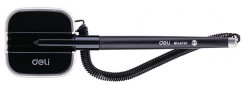 Ручка гелевая Deli E6797BLACK на подставке 0.7мм черный черные чернила