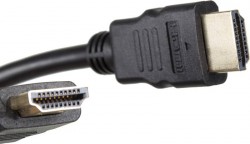 Кабель аудио-видео High Speed ver.1.4 HDMI (m)/HDMI (m) 3м. Позолоченные контакты черный