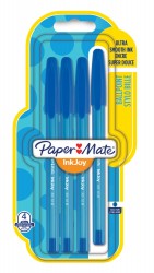 Набор шариковых ручек Paper Mate INKJOY 100 (1956711) 0.5мм треугол. :4 ручки синие чернила блистер