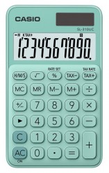 Калькулятор карманный Casio SL-310UC-GN-S-EC зеленый 10-разр.