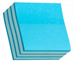 Блок самоклеящийся бумажный Stick`n 21337 51x51мм 250лист. 70г/м2 неон+пастель голубой 2цв.в упак.