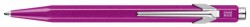 Ручка шариковая Carandache Office Popline Metal-X (849.850) Violet Metallic M синие чернила подар.кор.