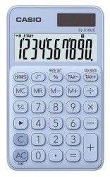 Калькулятор карманный Casio SL-310UC-LB-S-EC светло-голубой 10-разр.