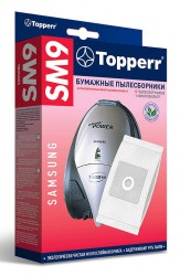 Пылесборники Topperr SM 9 бумажные (5пылесбор.) (1фильт.)