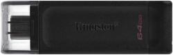 Флеш Диск Kingston 32Gb DataTraveler 70 Type-C DT70/32GB USB3.2 черный