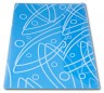 Конверт на кнопке Бюрократ Galaxy -GA801BLUE/1 A4 с рисунком "Galaxy" пластик 0.18мм синий