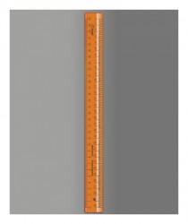 Линейка Стамм Cristal Neon ЛН720 пластик дл.30см оранжевый/прозрачный закройщика