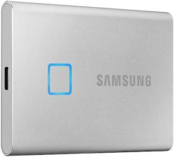 Накопитель SSD Samsung USB-C 2Tb MU-PC2T0S/WW T7 Touch 1.8" серый