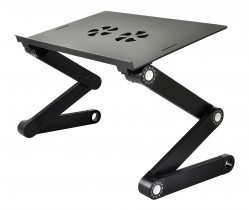 Стол для ноутбука Cactus CS-LS-T8 серебристый 27x42см