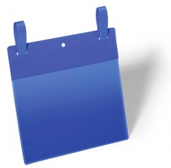 Карман для маркировки папок Durable 1749-07 40х125мм синий (упак.:50шт)