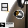 Чайник электрический Kitfort КТ-644-2 1.7л. 2200Вт бронзовый/черный (корпус: нержавеющая сталь)