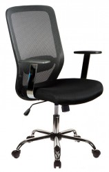 Кресло Бюрократ CH-899SL черный TW-01 сиденье черный TW-11 сетка/ткань крестовина металл хром