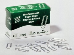 Скрепки Durable 1206-25 цинк оцинкованные домик 26мм (упак.:100шт) картонная коробка