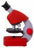 Микроскоп Bresser Junior 70122 монокуляр 40-640x на 3 объектива красный