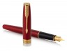 Ручка перьевая Parker Sonnet Core F539 (1931473) LaqRed GT F перо сталь нержавеющая/позолота подар.кор.