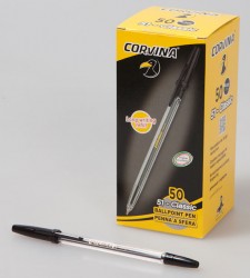 Ручка шариковая Corvina 51 CLASSIC (40163/01) 1мм прозрачный черные чернила