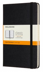 Блокнот Moleskine CLASSIC QP050 Medium 115x180мм 208стр. линейка твердая обложка черный