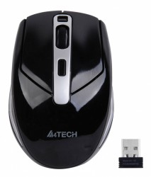 Мышь A4Tech G11-590FX черный/серебристый оптическая (2000dpi) беспроводная USB (5but)