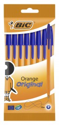 Набор шариковых ручек Bic ORANGE FINE (919228) 0.8мм оранжевый синие чернила пакет (8шт)