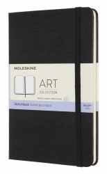 Блокнот для рисования Moleskine ART SKETCHBOOK ARTQP054 Medium 115x180мм 88стр. твердая обложка черный