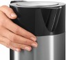 Чайник электрический Bosch TWK7203 1.7л. 2200Вт черный/серебристый (корпус: нержавеющая сталь)
