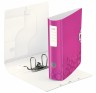Папка-регистратор Leitz WOW 11060023 A4 82мм полифом розовый металлик