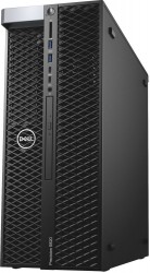 ПК Dell Precision T5820 MT Core i9 10900X (3.7)/16Gb/1Tb 7.2k/SSD256Gb/P2200 5Gb/DVDRW/Windows 10 Professional/GbitEth/950W/клавиатура/мышь/черный
