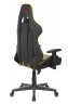 Кресло игровое Zombie A4 черный/желтый искусственная кожа с подголов. крестовина пластик
