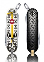Нож перочинный Victorinox Classic LE2020 Bike Ride (0.6223.L2001) 58мм 7функций черный/рисунок